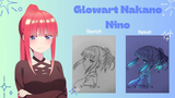 TIMELAPSE Glowart Nakano Nino from "Gotoubun no Hanayome