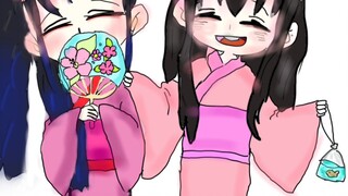 jelek gambar gw collab ama sepupu amaya(Shinobu_Sekaii280シ‬) baca desk