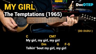 My Girl - The Temptations (1965) Easy Guitar Chords Tutorial with Lyrics Part 2 SHORTS REELS