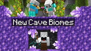 Minecraft Manhunt in the NEW 1.17 Cave Update...