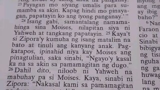 Pang Araw Araw na Talata.               Exodus 4:24-26