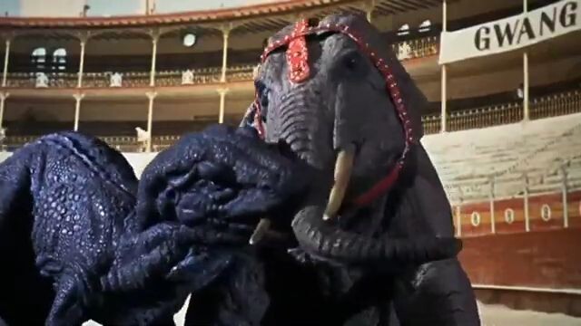 As Gwangi vs. Elefante