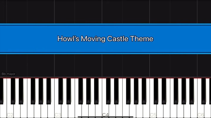 Howl’s Moving Castle Theme ( Piano Tutorial ) LEVEL: EASY （钢琴教程）难度：简单