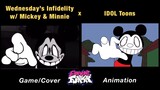 Wednesday's Infidelity But It’s a Date with Mickey Mouse & Minnie Mouse | GAME x FNF Animation