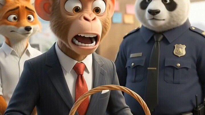 BANANA MISSING?! 🍌😡 CHOR KAUN? 😂 | Monkey Boss Comedy #Shorts