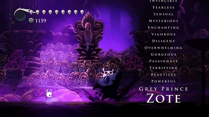 Hollow knight | Gray Prince Zote on Radiant