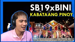 PINOY REACTS to BINI x SB19 x Jonathan Manalo - 'KABATAANG PINOY' REACTION (Music Video)