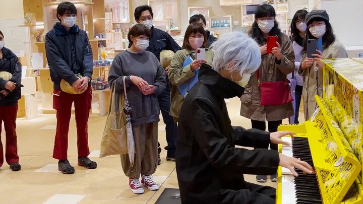 [Street Piano][ Jujutsu Kaisen ] Gojo Satoru played "Samsara Tale," but couldn't see what was ahead 