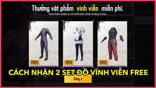 CÁCH NHẬN 2 SET ĐỒ VĨNH VIỄN FREE, VÉ QUAY HÒM ĐỒ VÀ NHIỀU QUÀ KHÁC || PUBG MOBILE