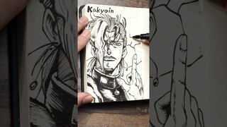 【ASMR】Drawing Kakyoin 花京院典明 #JOJO #ジョジョの奇妙な冒険 #satisfying