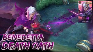 BENEDETTA DEATH OATH | JULY COLLECTOR SKIN | LIMITED SKIN | MOBILE LEGENDS