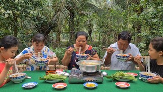 Hỏng Biết Ngon Hay Không Mà Ăn Phát Thèm với Tô Miếng Giò Heo Bự Chảng | TKQ & Family T1111