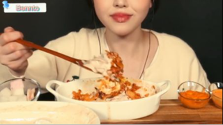 Cơm kim chi, mì Ý sốt kem,...phần 8 #mukbang