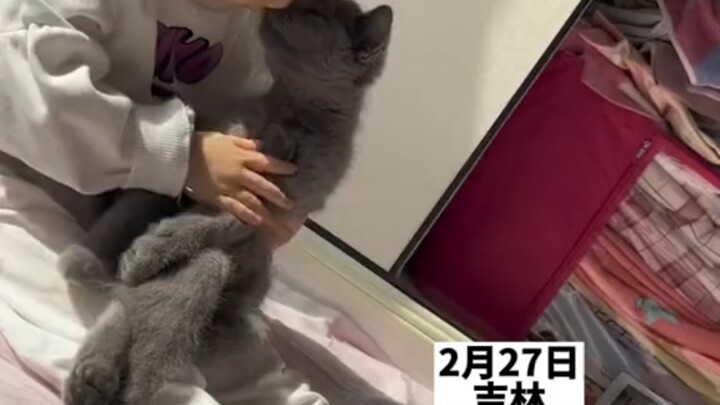 This must be her little sweetheart from a past life. Cat: Don't call her a kid! I asked her to do it