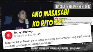 MASAMA BA GUMAWA NG POLITICAL CAMPAIGN JINGLE ANG ISANG RAPPER para sa ISANG KANDIDATO ?