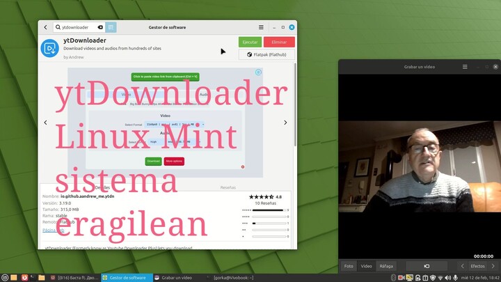 Linux Mint sistema eragilean Youtube-ko bideoak nola deskargatu