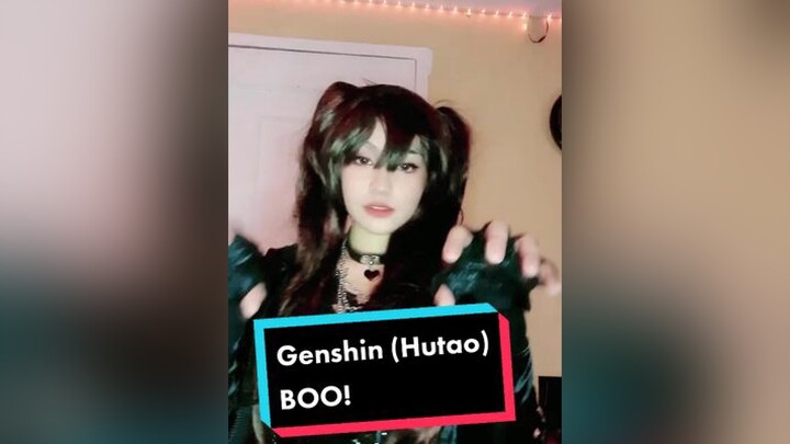 BOO! hutao genshinimpact hutaocosplay genshinimpactcosplay anime videogames genshin genshincosplay genshinimpacthutao fyp foryoupage