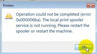 The Local Print Spooler Service is not Running (error 0x000006ba)(Tagalog)