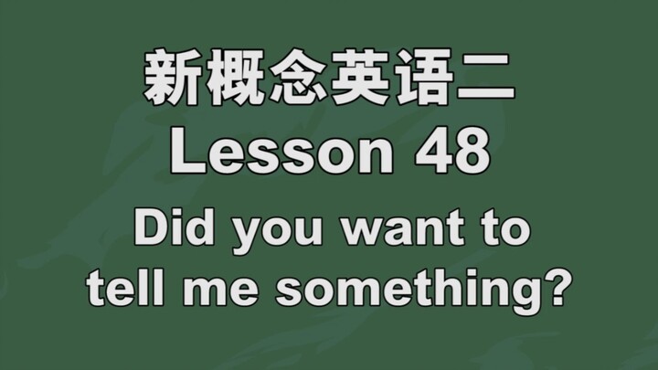 Bahasa Inggris Konsep Baru Buku 2, Video Percakapan Situasional Pelajaran 48