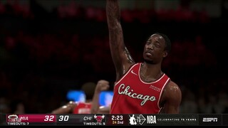 NBA2K21 MODDED FULL GAME HIGHLIGHTS HEAT VS BULLS I NBA Regular Season I November 27, 2021