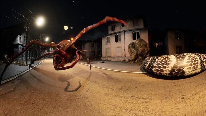 [360° VR] Jelajahi Kota Monster ~ Nilai SAN turun drastis/berhati-hatilah jika Anda penakut❗