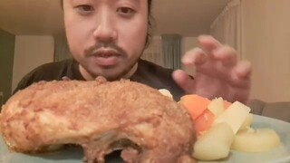 ASMR - AIRFRYER CHICKEN & COOKED POTATOES