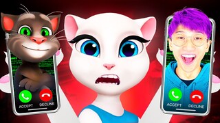 DO NOT CALL TALKING TOM AT 3AM! (EVIL TALKING BEN ATTACKED US)