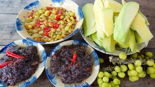 THU HOẠCH Xoài, Chùm Ruột Chấm Mắm Ruốc Xào Ba Rọi | MTQH