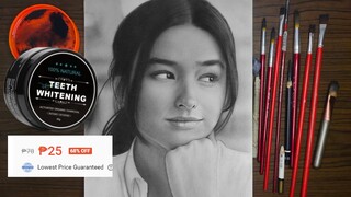 Drawing Liza Soberano using Teeth Whitening Powder