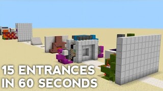 ✓15 Entrances in 60 Seconds in Minecraft