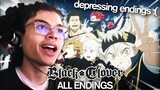 first time reacting to all black clover endings!!