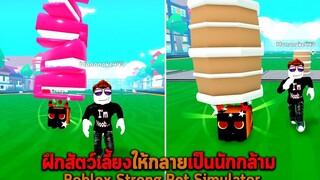 ฝึกสัตว์เลี้ยงให้กลายเป็นนักกล้าม Roblox Strong Pet Simulator