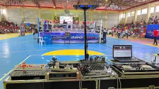 Lights and Sounds setup ARQ Boxing Production at Sibonga by SDSS vlog