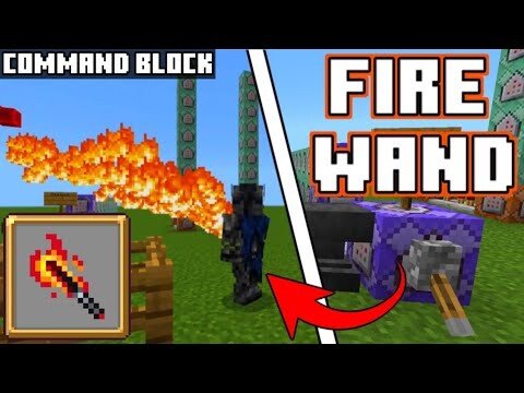How to make a Fire Wand 🔥 in Minecraft using Command Blocks【No Mods】