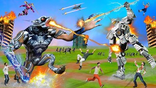 रोबोट भेड़िया सीमेंट रोबोट Robot Wolf Cement Robot Hindi Kahaniya Cartoon Robot Comedy Stories New