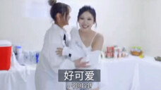 宁艺卓与许久未见的以前一起练习的hani相拥转圈圈,好可爱~