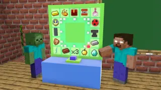 Monster School : Spin And Win - Funny Minecraft Animation