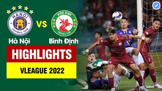 Highlights Hà Nội vs Bình Định | Văn Lâm 3 lần xuất thần - Duy Mạnh đánh củi trỏ - Hà Nội bị vùi dập