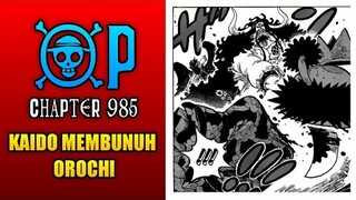 Pembahasan One Piece Chapter 985 Kaido Membunuh Orochi