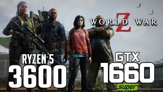 World War Z on Ryzen 5 3600 + GTX 1660 SUPER 1080p, 1440p benchmarks!