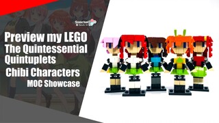 Preview my LEGO Gotoubun no Hanayome Characters Chibi | Somchai Ud