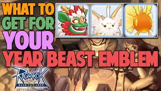 PET THAT YOU CAN CHOOSE FOR YOUR YEAR BEAST EMBLEM - RAGNAROK M: ETERNAL LOVE