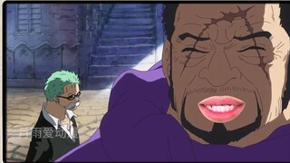 Blind Fujitora asks Zoro for directions