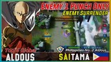 Enemy One Punch Only??? Aldous Insane Damage | Top Global Aldous Saitama