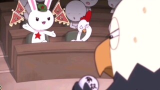 Rabbit's fancy waiver ∥ Eagle sauce: Shocked, patient, can't stand it! Gallic rooster: Then why am I