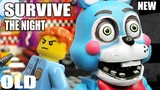 FNAF Survive the Night Comparison Old vs New (stopmotion)