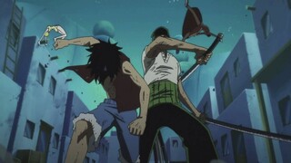 Zoro e Luffy si scontrano per un incomprensione | Luffy colpisce zoro - One piece ITA