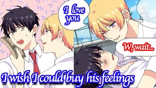 【BL Anime】 A popular boy who is a son in a rich family takes a plain boy onto the rooftop 【Yaoi】
