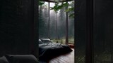 Cozy Rainy Bedroom ⛈️☔ #bedroom #aesthetic #cozyambience #rainonwindow #relaxing  #sorts