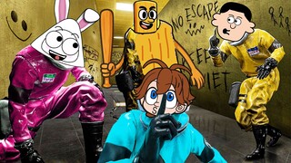 The three delivery men went to a strange room to deliver food, but unexpectedly they turned out to b